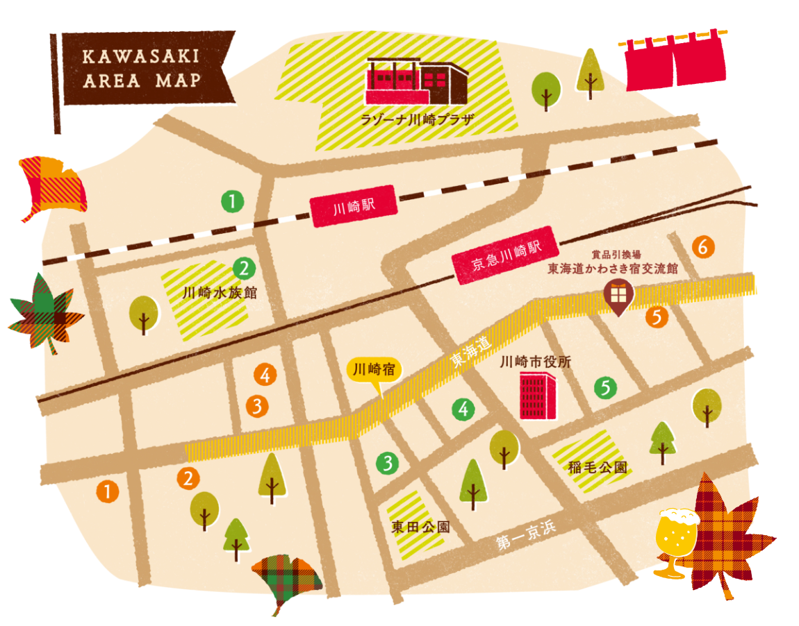 KAWASAKI DAISHI AREA MAP